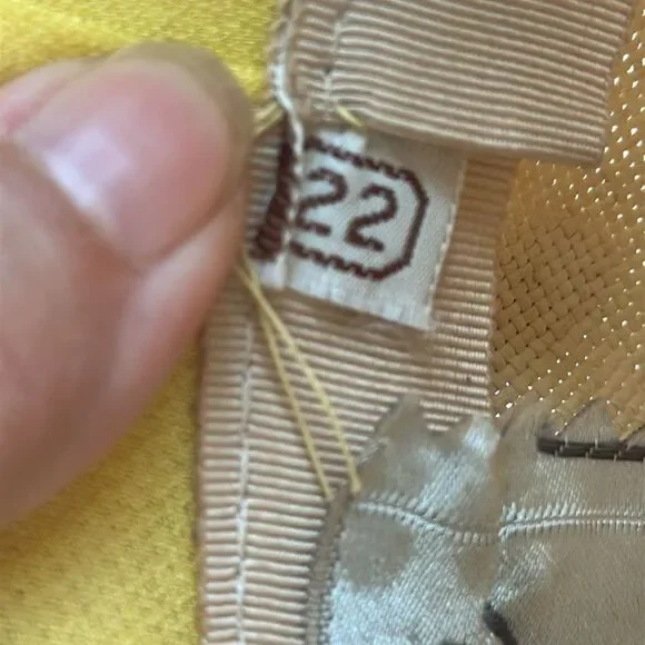 Vintage‎ 60s Marche Brand Light Yellow Cloche Hat with Bow Accent - Picture 7 of 7